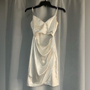 white shimmer windsor dress